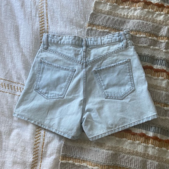 Zara High Waisted Jean Shorts - Picture 2 of 6